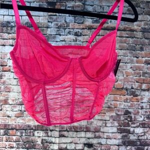 NOBO Vibrant Pink Sheer Bra